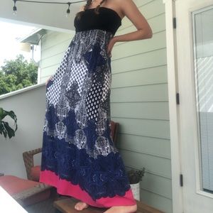 Anthropology patterned dress